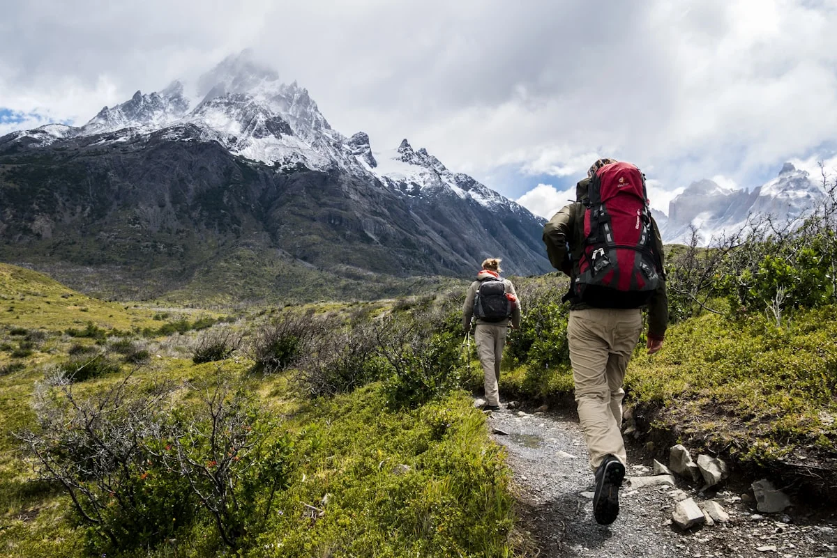 People hiking outdoors